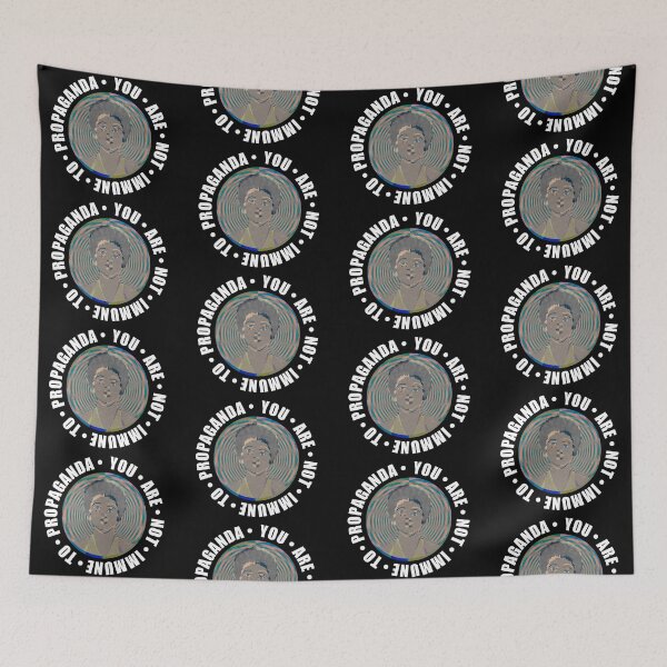 Item preview, You Are Not Immune To Propaganda – Mass Media Spiral Optical Illusion designed and sold by The Green Corner.