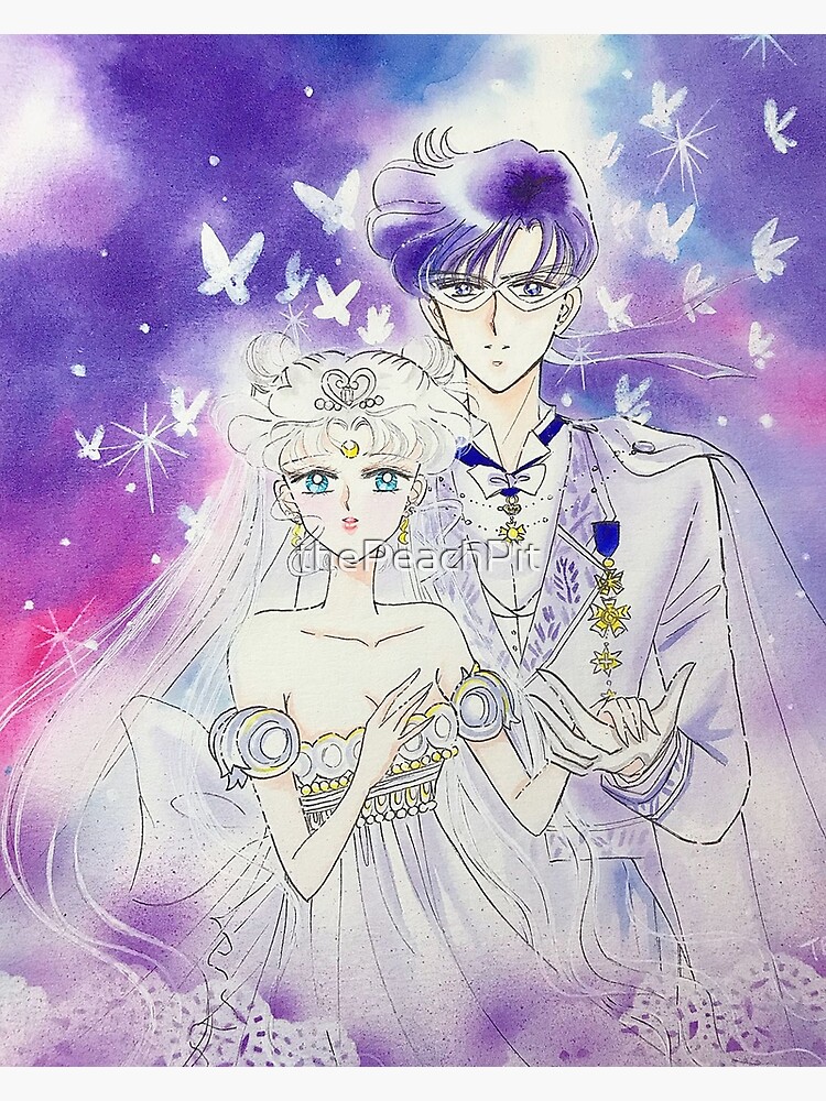 Sailor Moon Princess Serenity And Prince Endymion Poster By Thepeachpit Redbubble
