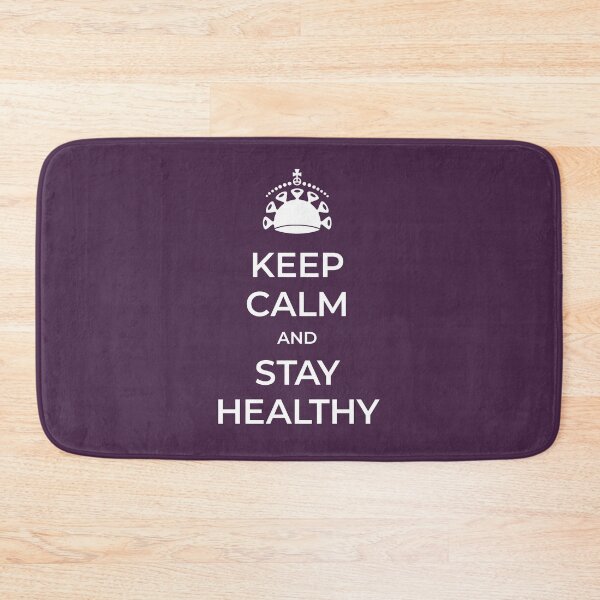 Item preview, Keep Calm and Stay Healthy, white print designed and sold by ZsLSz.