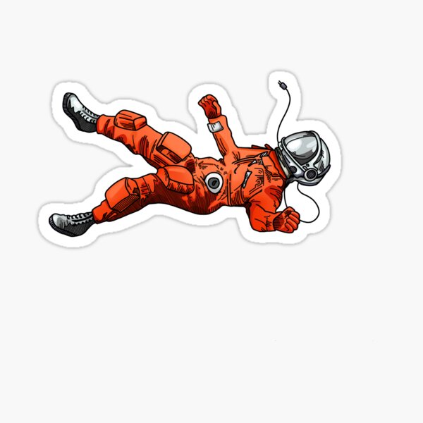 Floating Astronaut Sticker Sticker