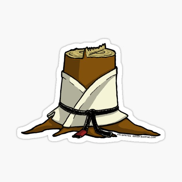 Pin-Sprites - Stump in a Gi - Color/No-Face Sticker