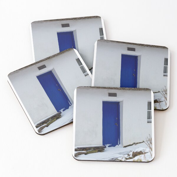 Item preview, Blue Irish Cottage Door in the Snow designed and sold by StephenPower.