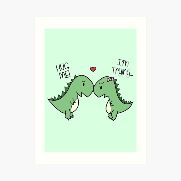Dino Love! (¡Abrázame!) Lámina artística