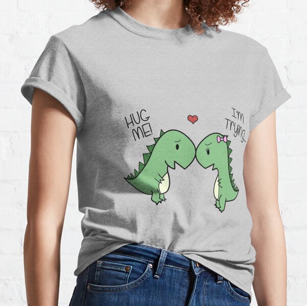 Dino Love! (Donne moi un câlin!) T-shirt classique