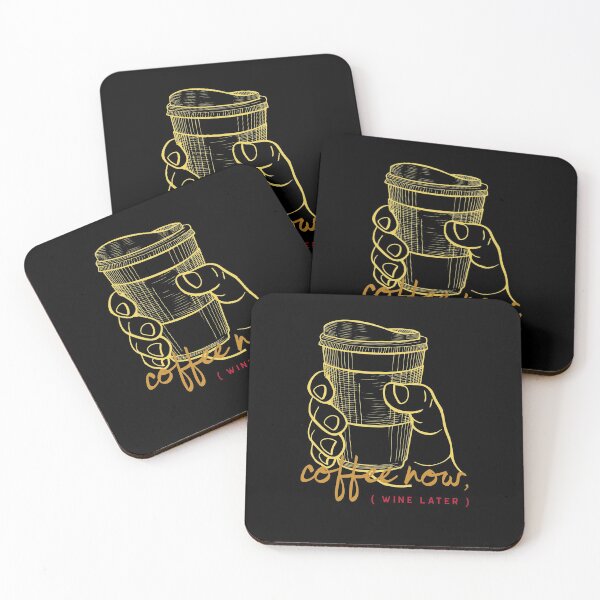 Item preview, Coffee Now Wine Later designed and sold by FitFabFunny.