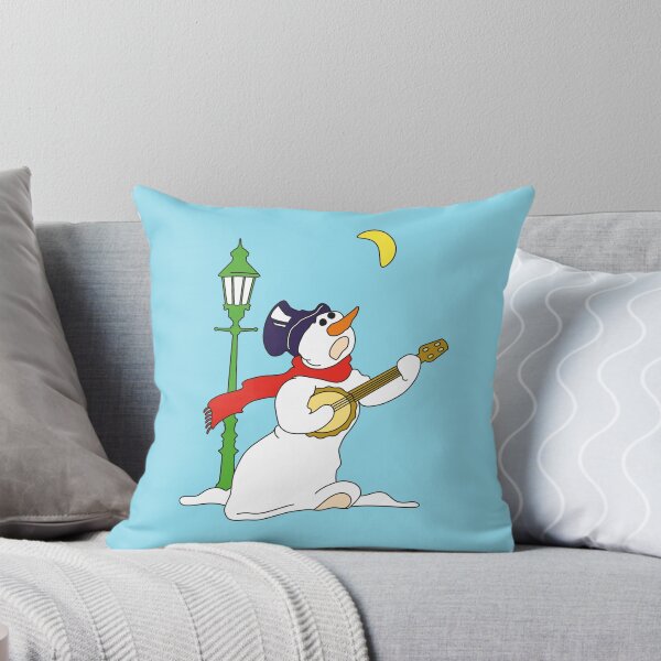 Item preview, Snowman Silent Night Christmas Lantern Moon Woolen Scarf Top Hat designed and sold by Helen-Storm.