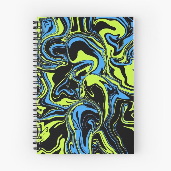 Item preview, Blue Green and Black Psychedelic Oil Spill designed and sold by WildNClassyFun.
