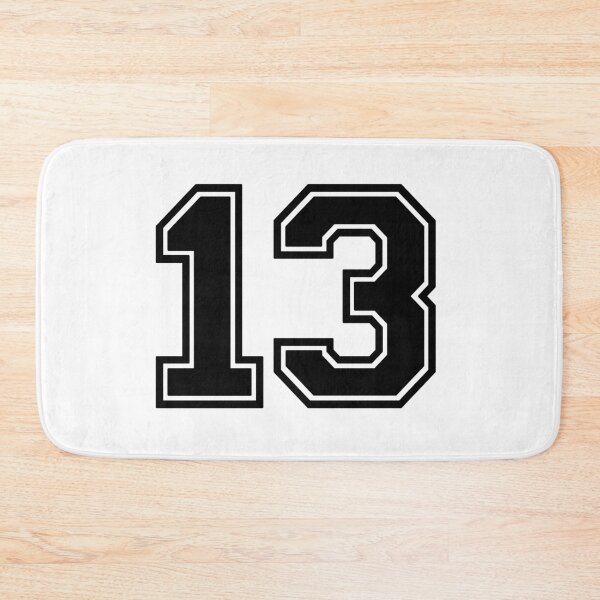 Item preview, Thirteen black Jersey number 13 thirtieth  designed and sold by Greenfieldlogo.