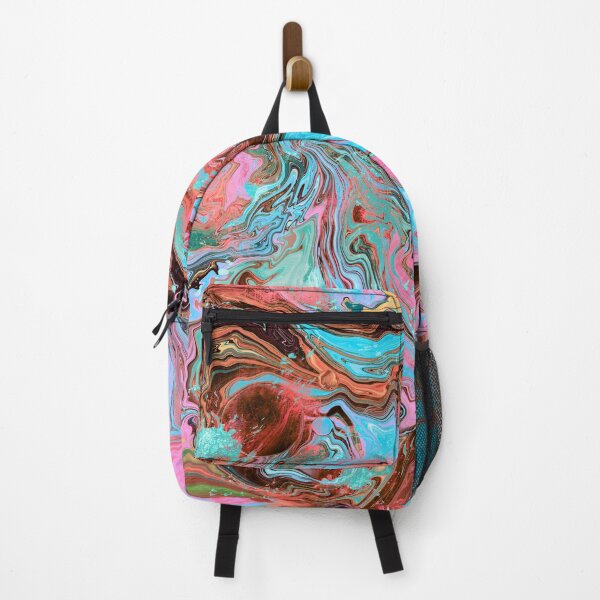 Item preview, Marble Psychedelic 60’s Pink Blue Brown Mint Green Peach designed and sold by NikoleneStudios.