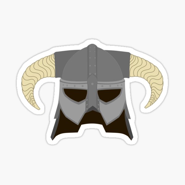 "Viking Helmet" Sticker for Sale by jixelpatterns Redbubble