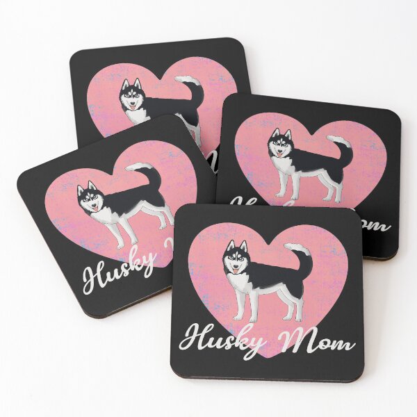 Item preview, Husky Mom Big Pink Heart designed and sold by okpinsArtDesign.