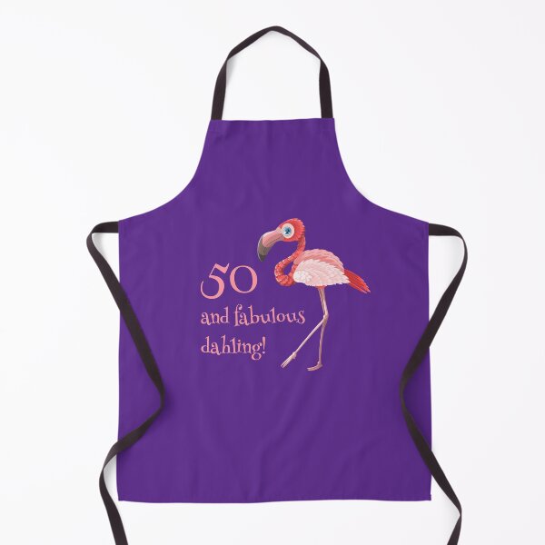 Item preview, 50 and fabulous dahling funny 50th birthday flamingo designed and sold by NaughtyGoose.