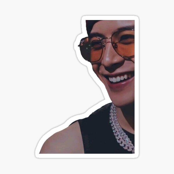 Jackson wang got7 cute smile Sticker for Sale by Divya21