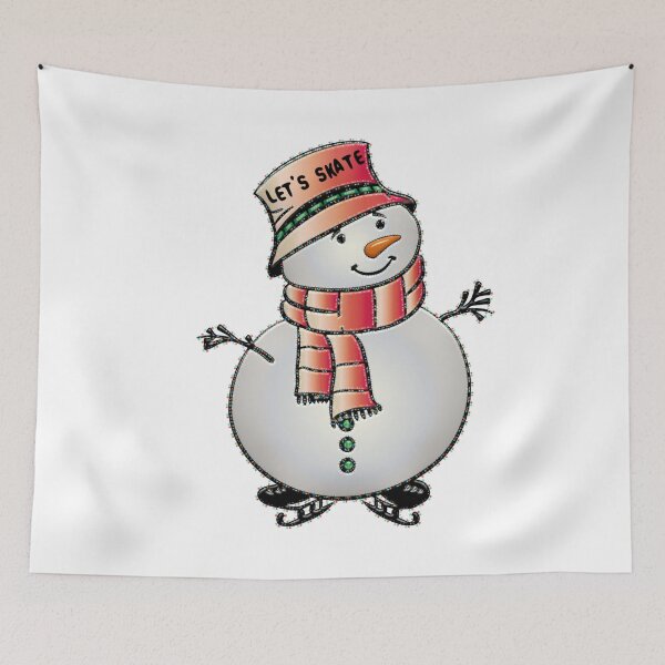 Item preview, Lets skate snowman designed and sold by ActRightToday.