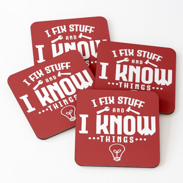 Item preview,  I fix stuff and I know things red version designed and sold by PurrfectCorner.