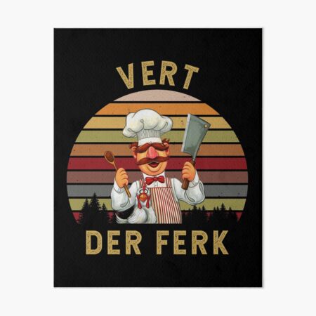 Kitchen Swedish Chef and chicken Art Board Print for Sale by