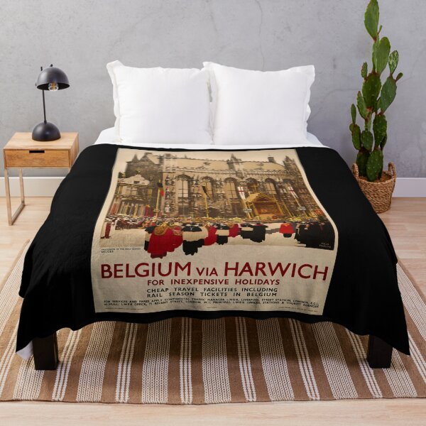 Item preview, retro classic Belgium poster designed and sold by CorasPosters.