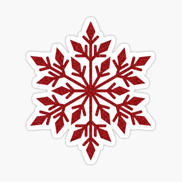 Outus Snowflake Decoration Stickers Winter Glitter Snowflake Stickers  Labels Assorted Size Dot Snowflake Glitter Stickers for Home, Bar, DIY and