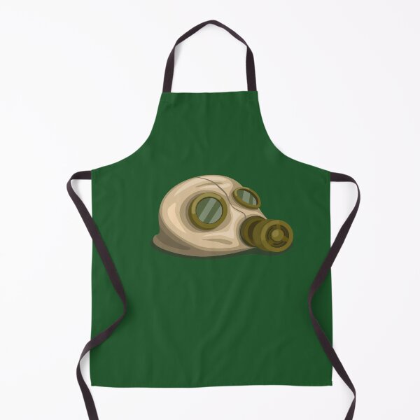 Item preview, Army vintage Rubber Hazard Gas Mask on Floor cartoon symbol designed and sold by aryoyo.