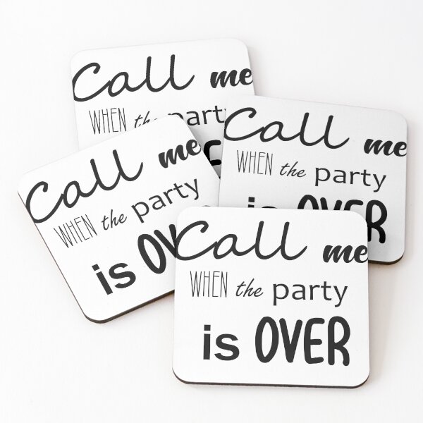 Item preview, Call me when the party is over designed and sold by Bacilococo.