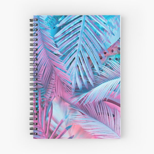 Item preview, Tropical and palm leaves in vibrant holographic neon colors designed and sold by Dear-Ashlin.