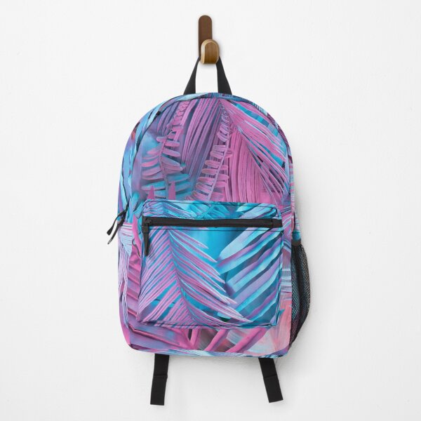 Item preview, Tropical and palm leaves in vibrant holographic neon colors designed and sold by Dear-Ashlin.
