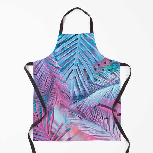 Item preview, Tropical and palm leaves in vibrant holographic neon colors designed and sold by Dear-Ashlin.