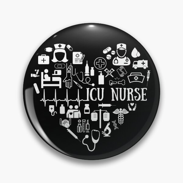 Item preview, ICU Nurse Heart designed and sold by Breanna Frettoloso.