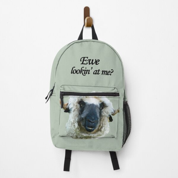 Item preview, Smiley Valais Blacknose Sheep With Text designed and sold by Jane Stanley Photography.