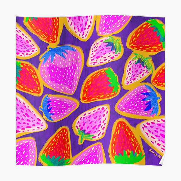 Strawberry Burst Poster