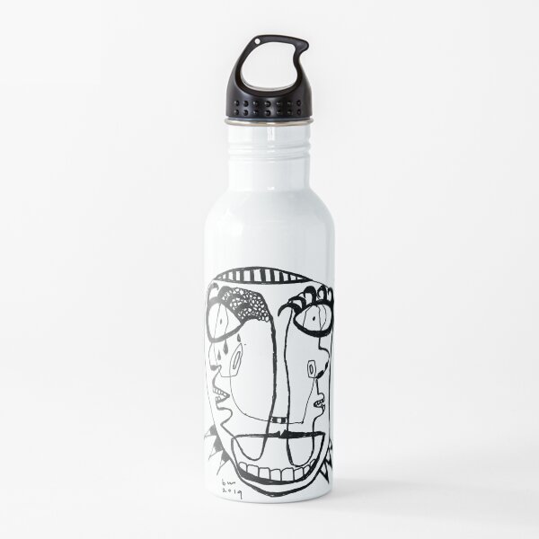 Neon Faces 4 Water Bottle