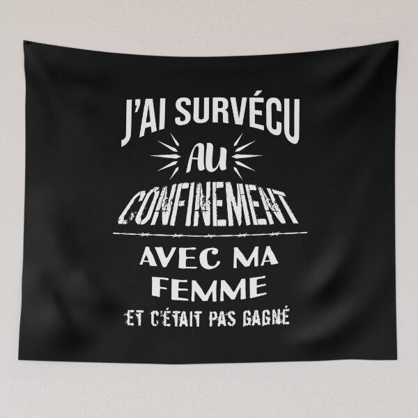 Item preview, I survived confinement with my wife designed and sold by Catcrea.