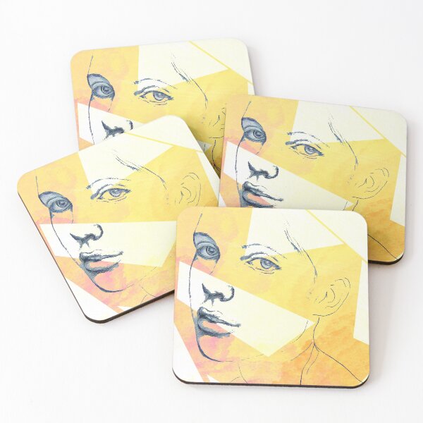 Item preview, portrait avec triangles  designed and sold by BarbaraFarina.