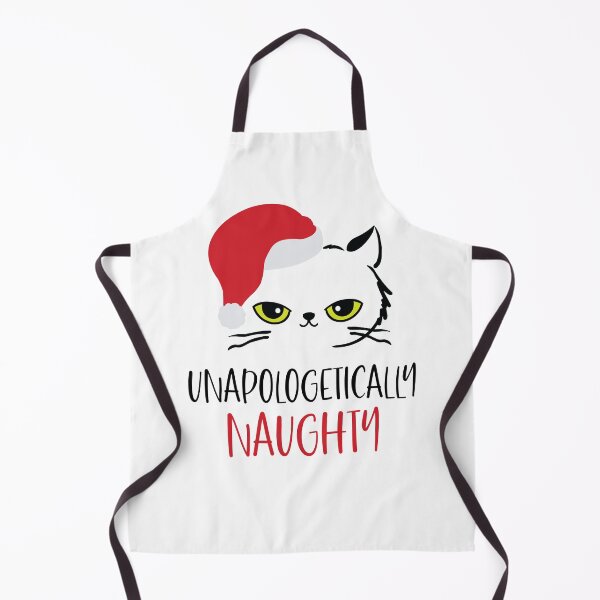 Item preview, Unapologetically Naughty- Funny Xmas Cat in Santa's Hat designed and sold by HeraAndKosmos.