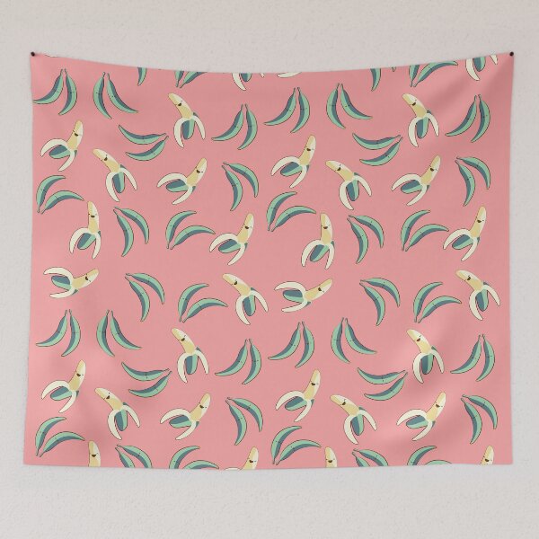 Item preview, Blue Green Banana Messy Pattern designed and sold by AYA ..