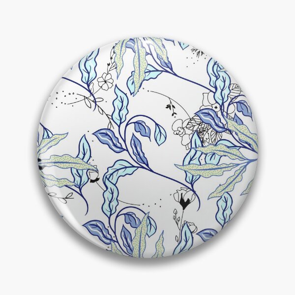 Item preview, blue leaves designed and sold by crissenshop.