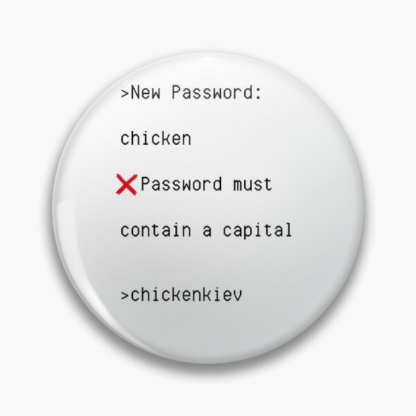 Item preview, Funny Banter: Password - chickenkiev designed and sold by Gregredfern.