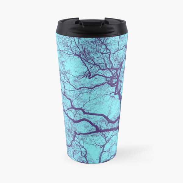 English Garden - Trees Teal Travel Mug