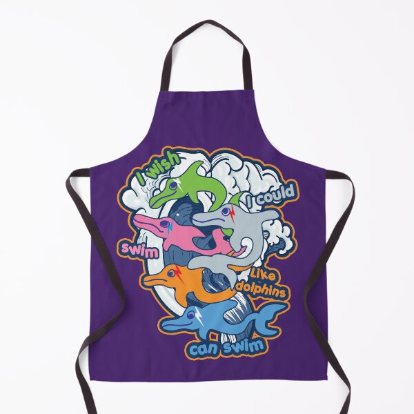 Item preview, I Wish I Could Swim Like Dolphins Can Swim, illustration inspired by David Bowie. designed and sold by Webstudio 2Amigos.