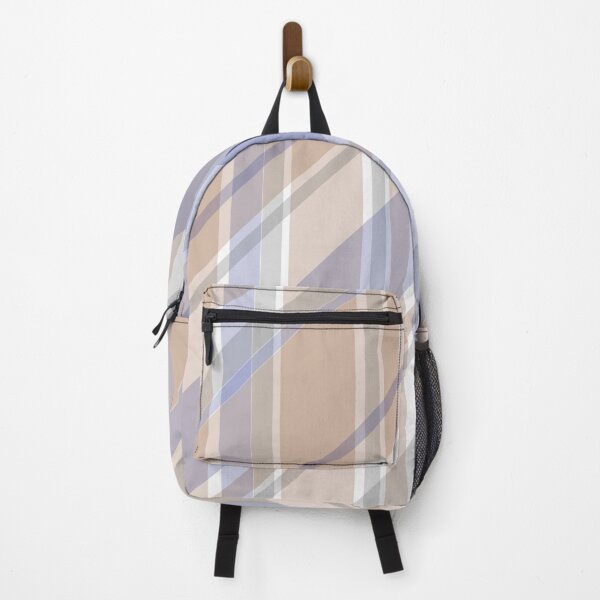 Item preview, Tartan - Diagonal Tartan Pastel Brown & Blue designed and sold by Quooki.