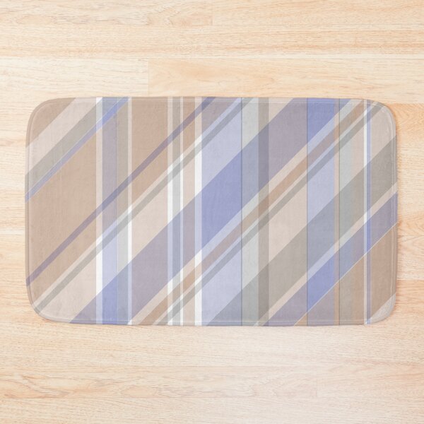 Item preview, Tartan - Diagonal Tartan Pastel Brown & Blue designed and sold by Quooki.