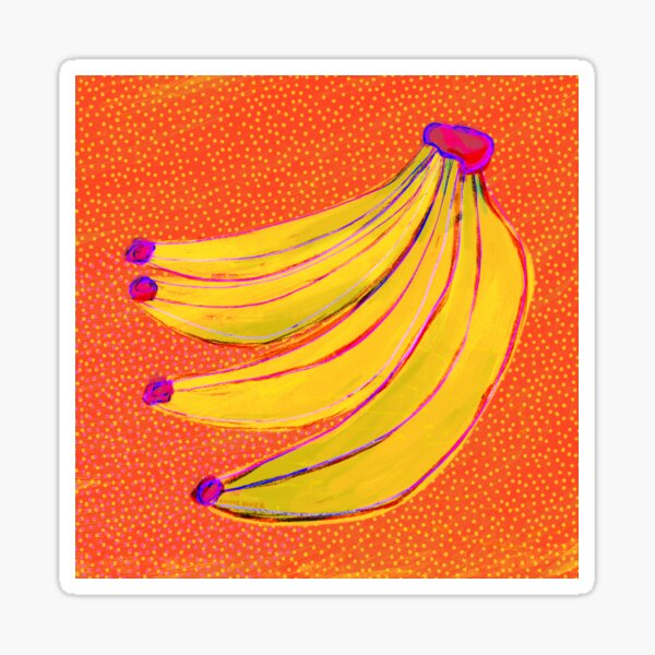 Bananas Bunch Sticker