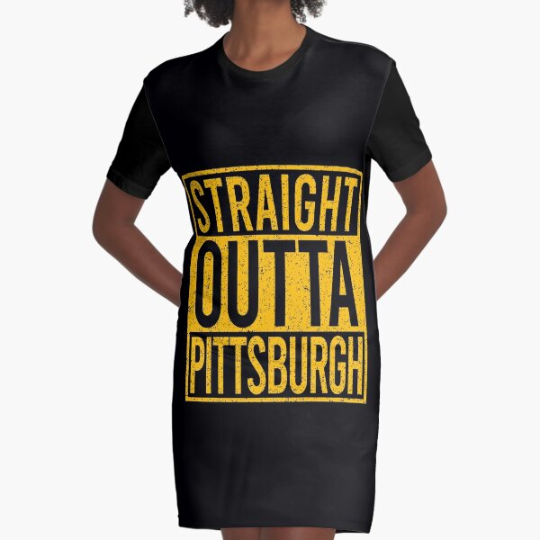 Women's Vintage Pittsburgh Steelers Oversized NFL T-Shirt Dress Xs