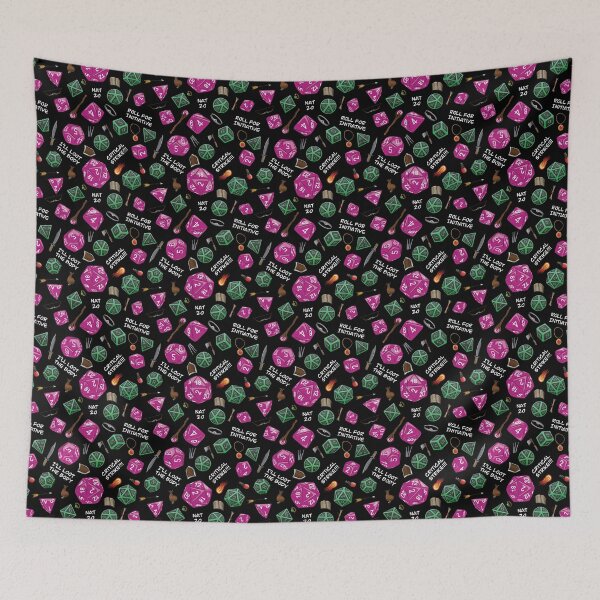 Item preview, Game Dice and Gear Pattern - Purple Green designed and sold by Jared Hart.