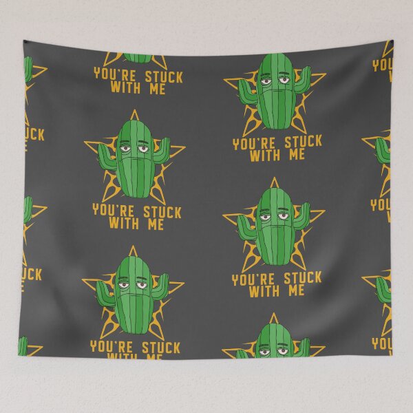 Item preview, Youre stuck with me cactus and star designed and sold by Chubuter.