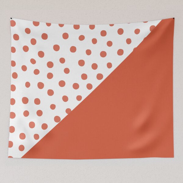 Item preview, Half orange dot- half simple  designed and sold by wiwiart.