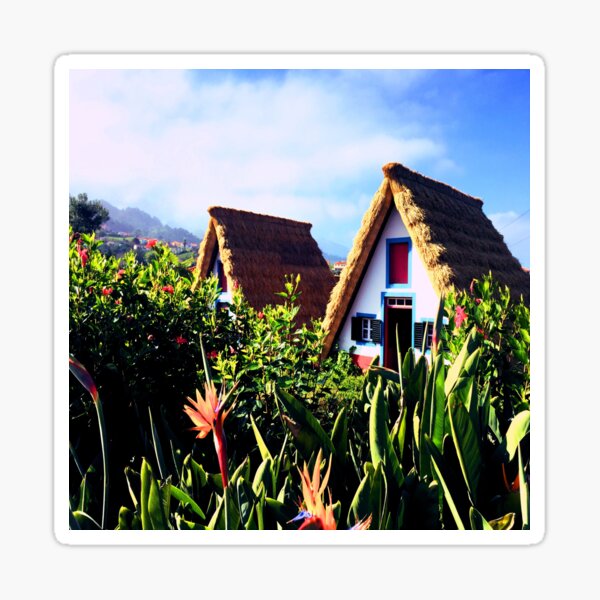 Item preview, Flowers and traditional houses in Madeira designed and sold by readytotravel.