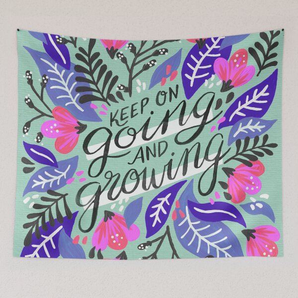 Item preview, Keep on Going & Growing – Mint & Violet designed and sold by Cat Coquillette.