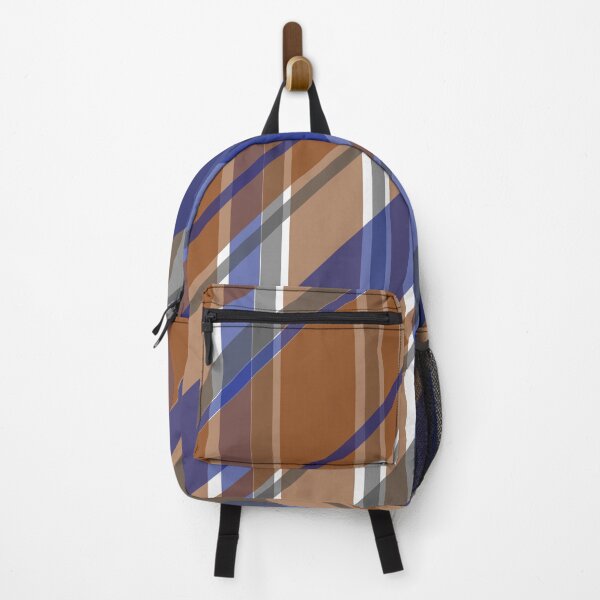 Item preview, Tartan - Diagonal Tartan - Brown & Blue designed and sold by Quooki.