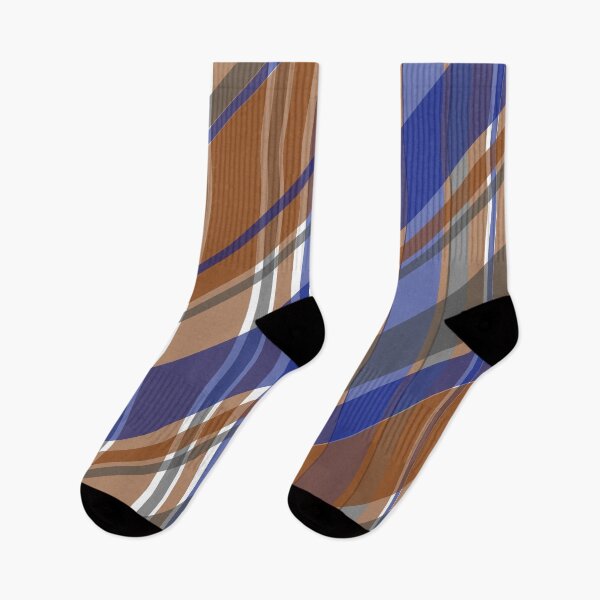 Item preview, Tartan - Diagonal Tartan - Brown & Blue designed and sold by Quooki.